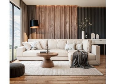 Marmoholz Sovana – Stolik Kawowy | Brązowy Mango | Ø70 cm