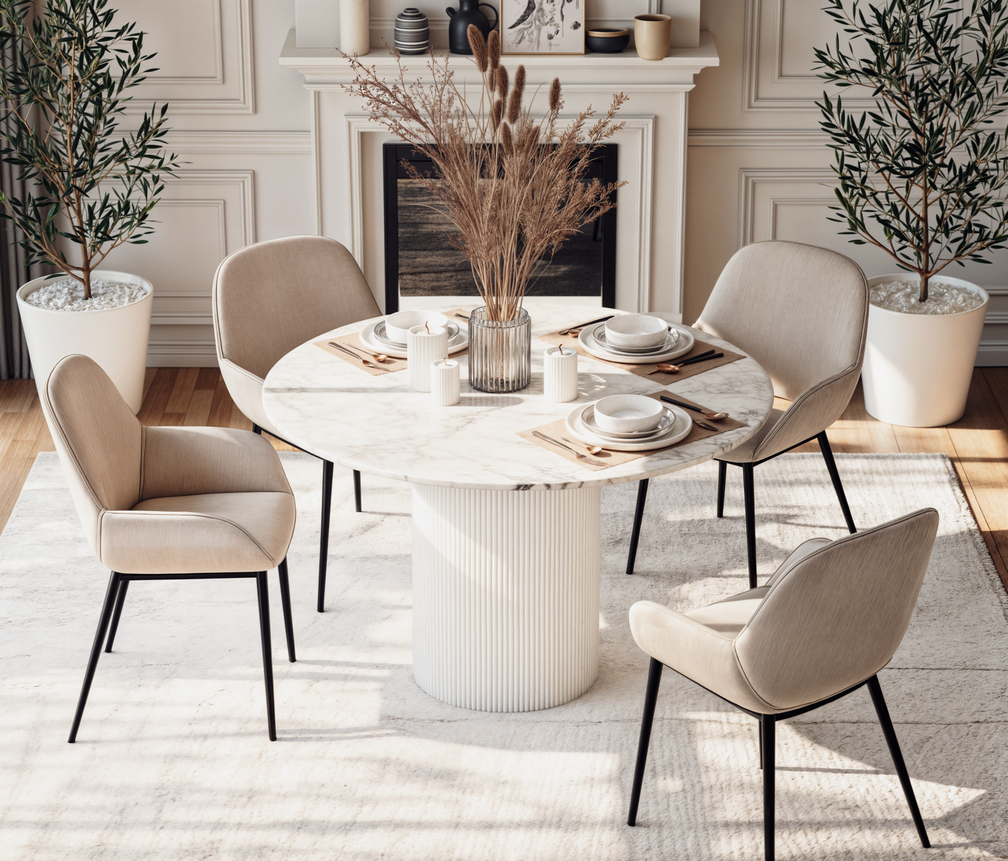 Salon — pełna aranżacja